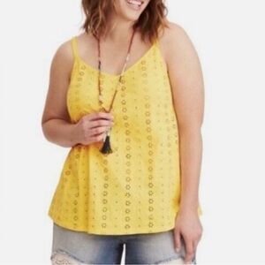 Torrid Womens Spaghetti Strap Eyelet Camisole